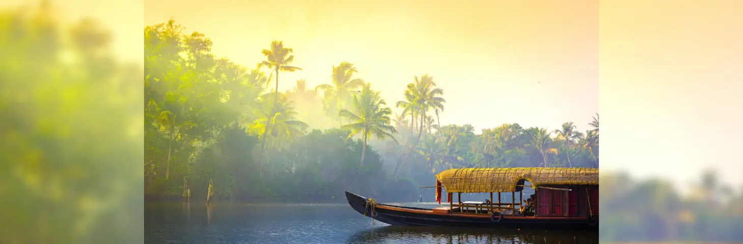 Image of a river boat in Kerala 