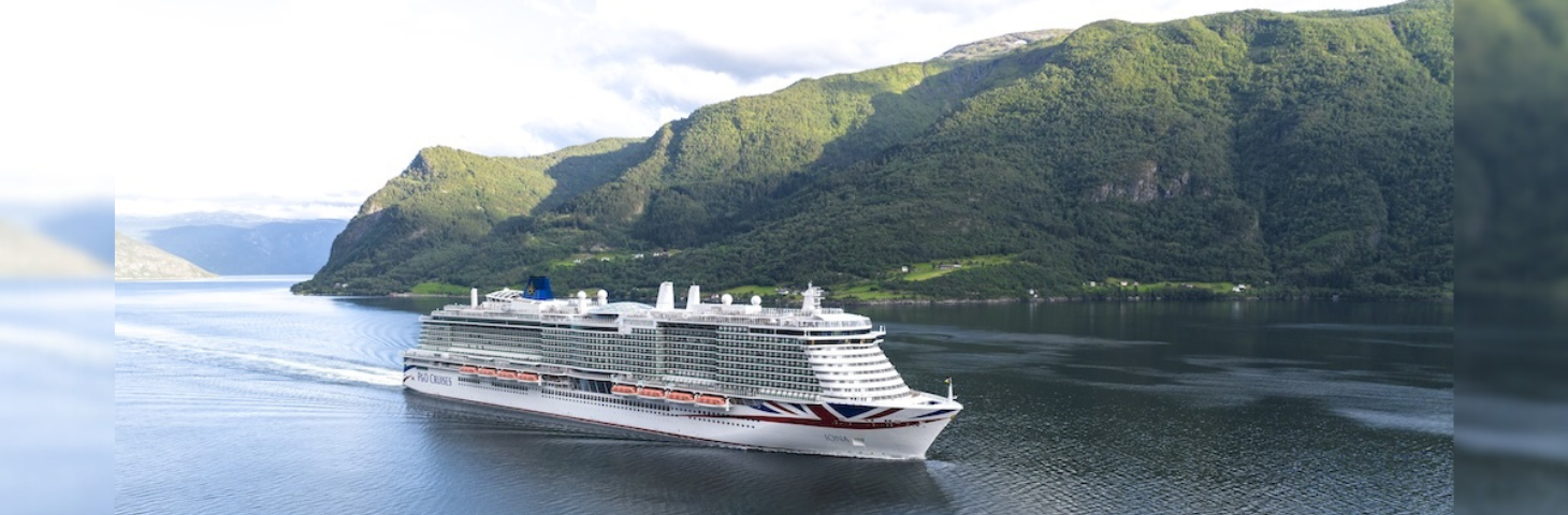 P O Cruises Iona sailing in the Fjords